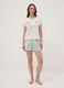 White organic cotton Mickey Mouse print pyjama T-shirt_1