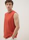 Orange pure cotton vest_0