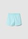 Girls&rsquo; light blue pure cotton regular-fit shorts_1