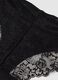Black regular fit briefs with lace details_5