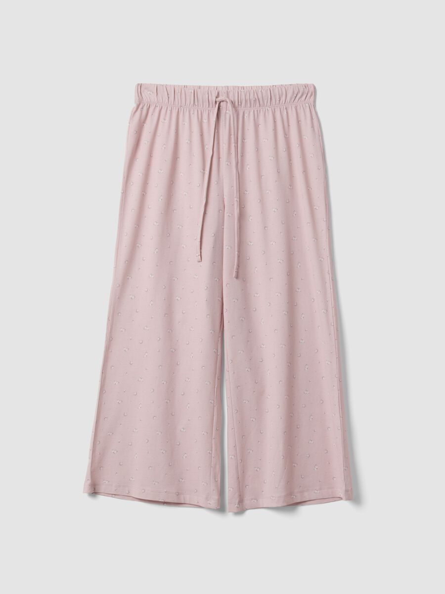 Pink organic cotton pyjama trousers_4