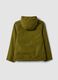 Chaqueta impermeable verde con capucha y cremallera para ni&ntilde;o_6