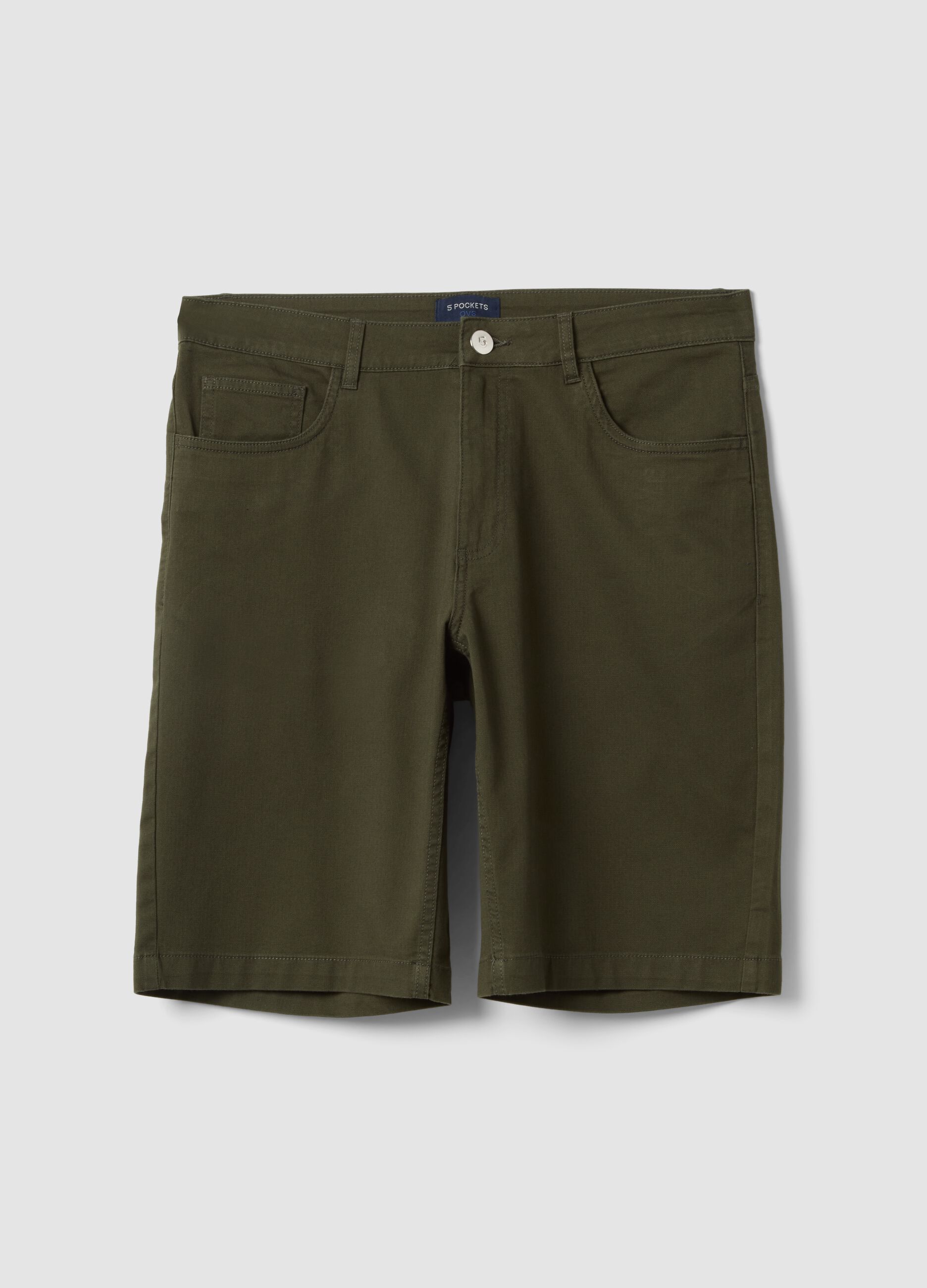 Gr&uuml;ne Bermuda-Shorts f&uuml;r Herren im Regular Fit