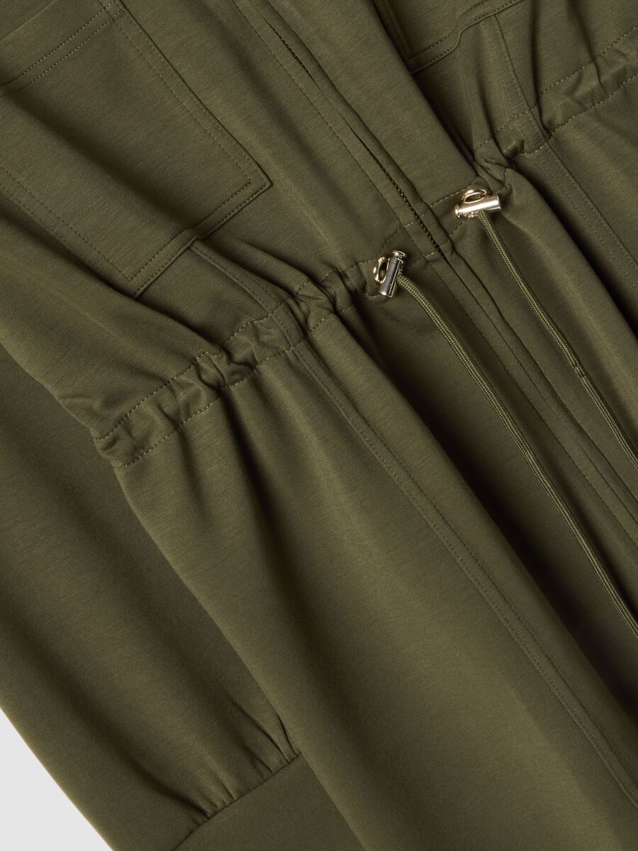 Green relaxed fit maternity sweatshirt in stretch modal blend_1