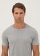 Grey crew-neck T-shirt in pure Supima cotton, regular fit_1