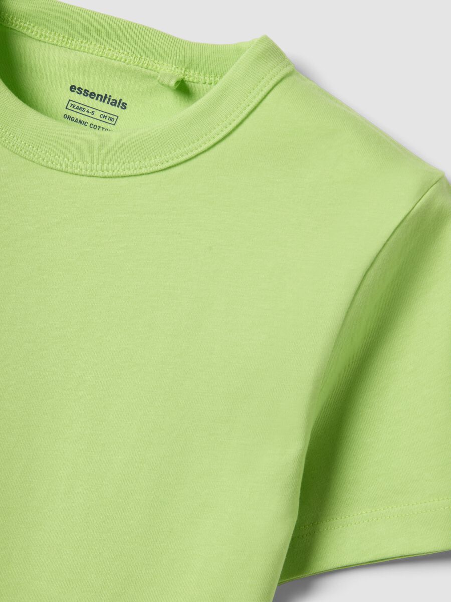 Kids&rsquo; green 100% cotton T-shirt, oversized fit_2