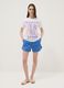 Wei&szlig;es T-Shirt aus reiner Baumwolle mit Frontprint, Regular Fit_1
