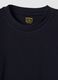 T-shirt blu in puro cotone girocollo a maniche lunghe regular fit_1