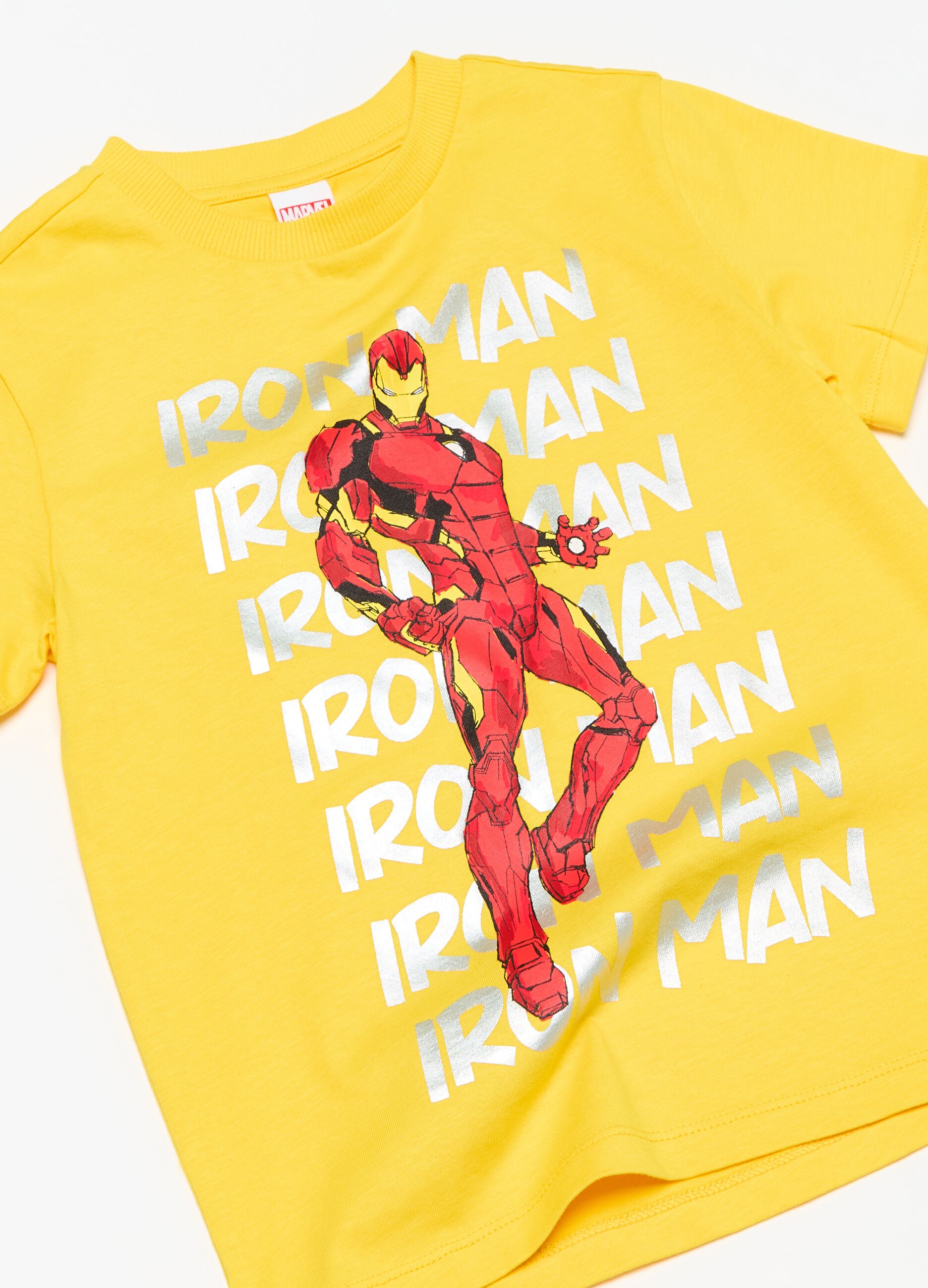 Cotton jogging set with Iron Man print