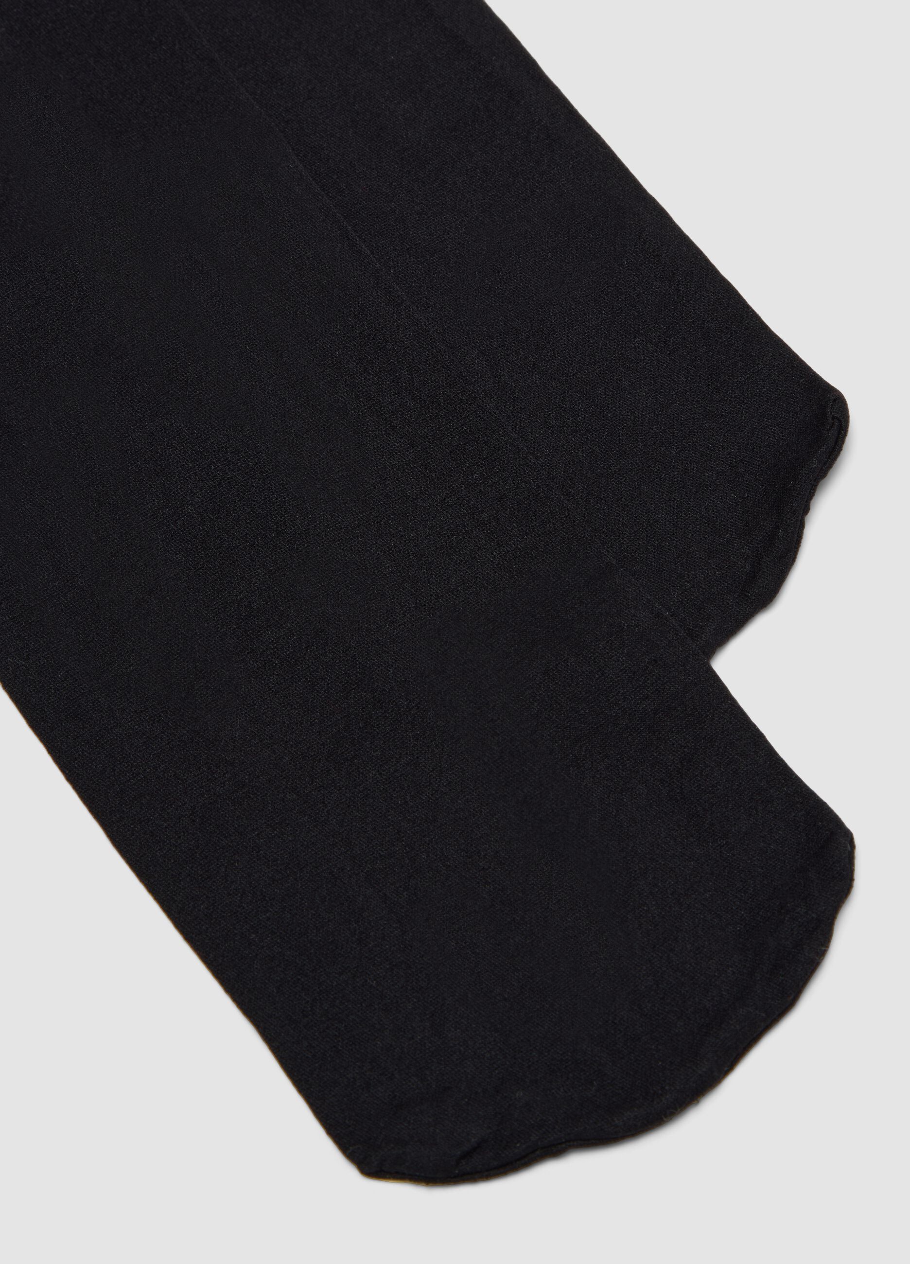 2er-Pack Kniestr&uuml;mpfe in Schwarz und Rot aus elastischem Material