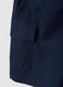 Blue pure cotton boys' cargo shorts regular fit_3