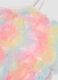 Pink one-piece swimsuit with tulle frills for baby girls_2