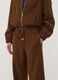 Brown stretch-fabric straight-fit trousers_2