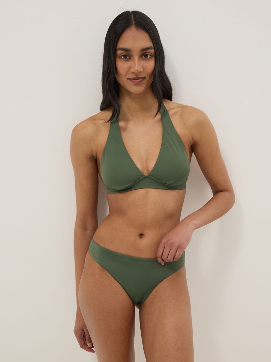 Gr&uuml;ne elastische Brazilian-Bikinihose_1