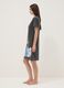 Graues Nachthemd aus reiner Baumwolle mit Stitch-Print_1