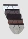 Pack of five multicolour organic stretch-cotton briefs_0