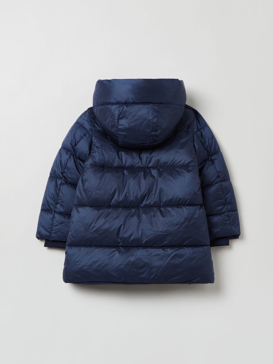 Long down jacket with hood_1