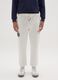 White cotton blend trousers_1