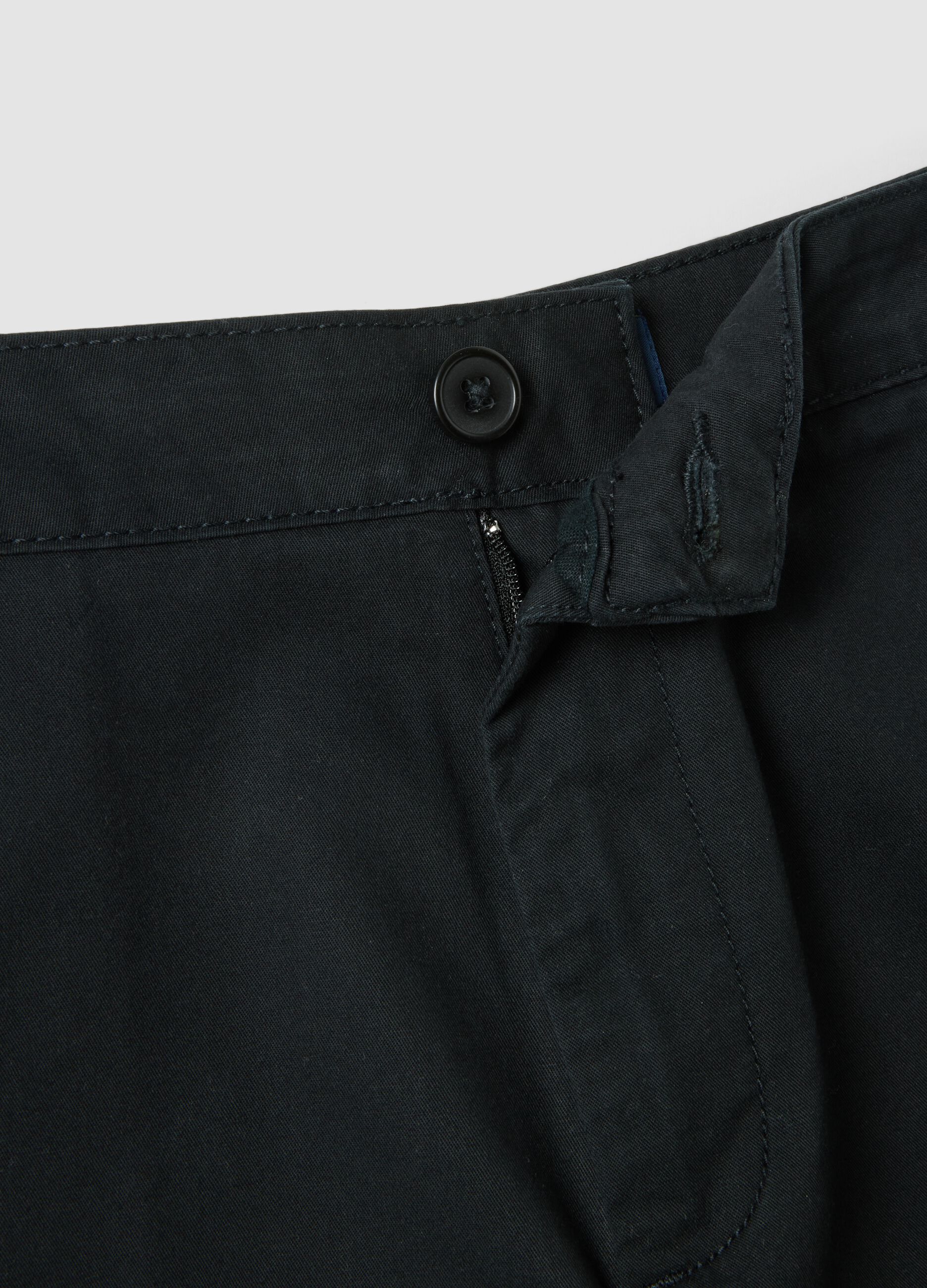 Black pure cotton shorts