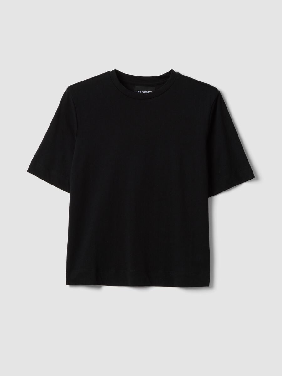 &Mu;&alpha;ύ&rho;&omicron; &kappa;&omicron;&nu;&tau;&omicron;&mu;ά&nu;&iota;&kappa;&omicron; T-shirt &alpha;&pi;ό 100% &beta;&alpha;&mu;&beta;ά&kappa;&iota;_4