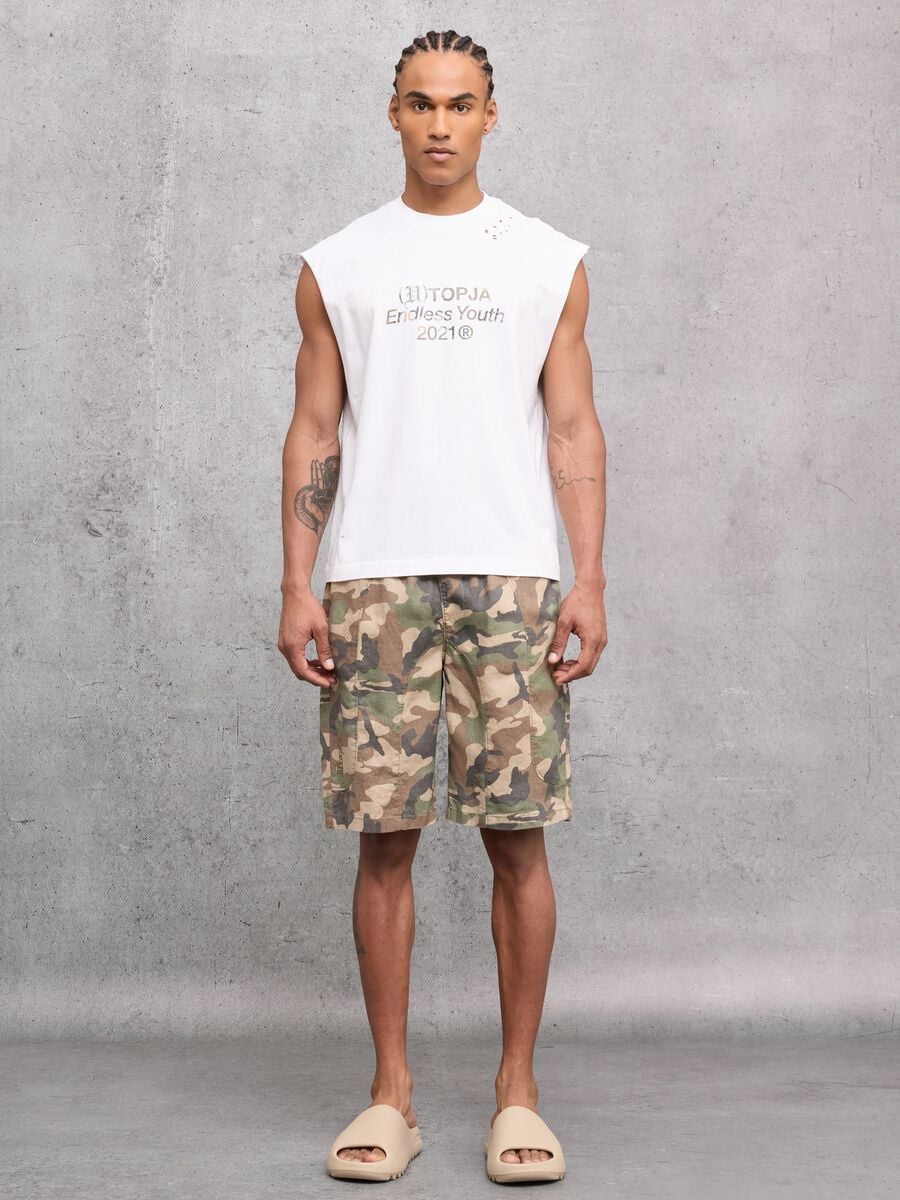 Sunfaded White Tank Top_4