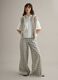 Multicolour Checked Pure Cotton Wide Leg Chino Trousers_0