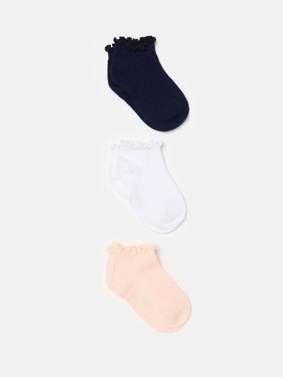 Pack tres calcetines cortos de algodón orgánico_0