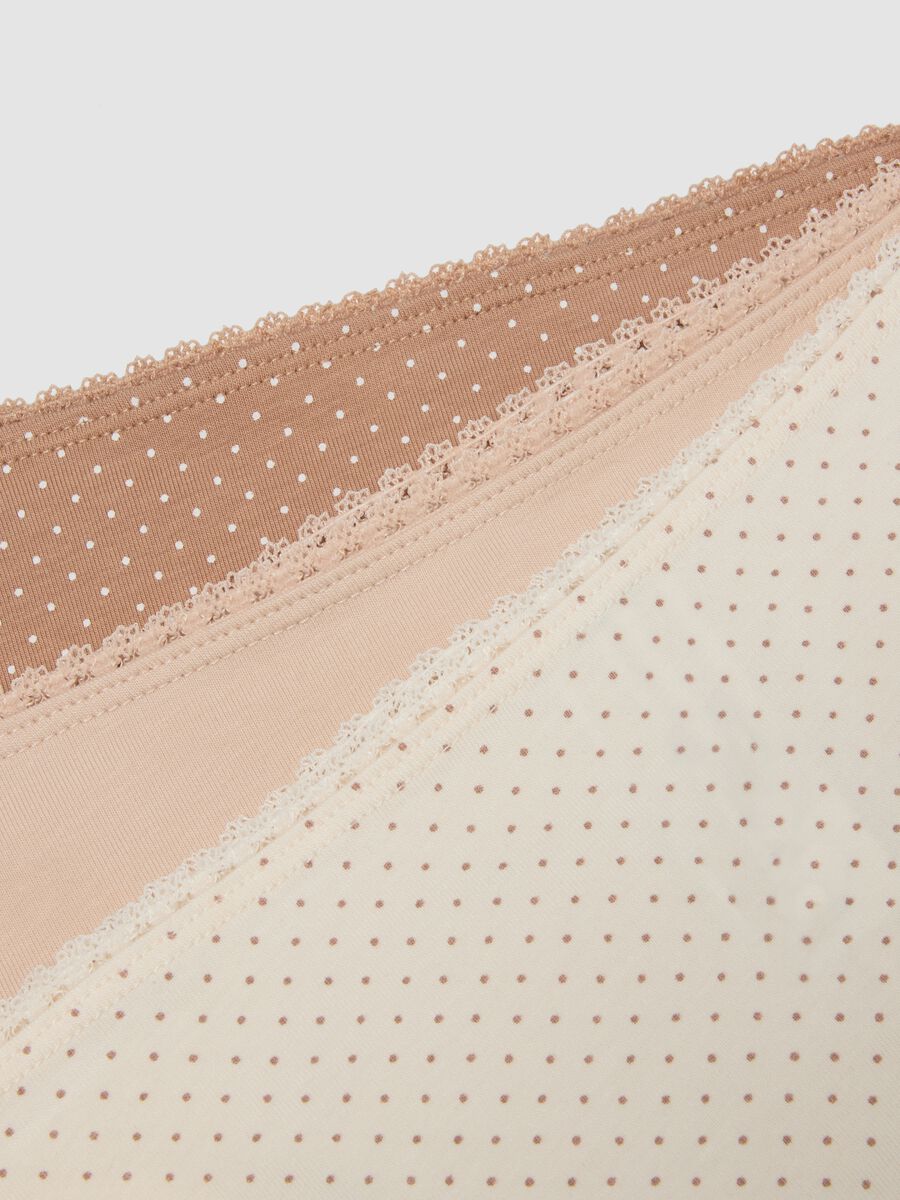 Triple Pack Beige Stretch Cotton Regular Fit Briefs_5