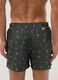 Green boxer swim shorts with palm print_2