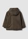 Green water-repellent padded cotton-blend jacket with hood_5