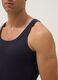 Blue pure cotton tank top regular fit_3