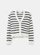 Cardigan with striped pattern and V neck_4