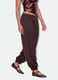Brown baggy-fit trousers with elasticated cuffs_4
