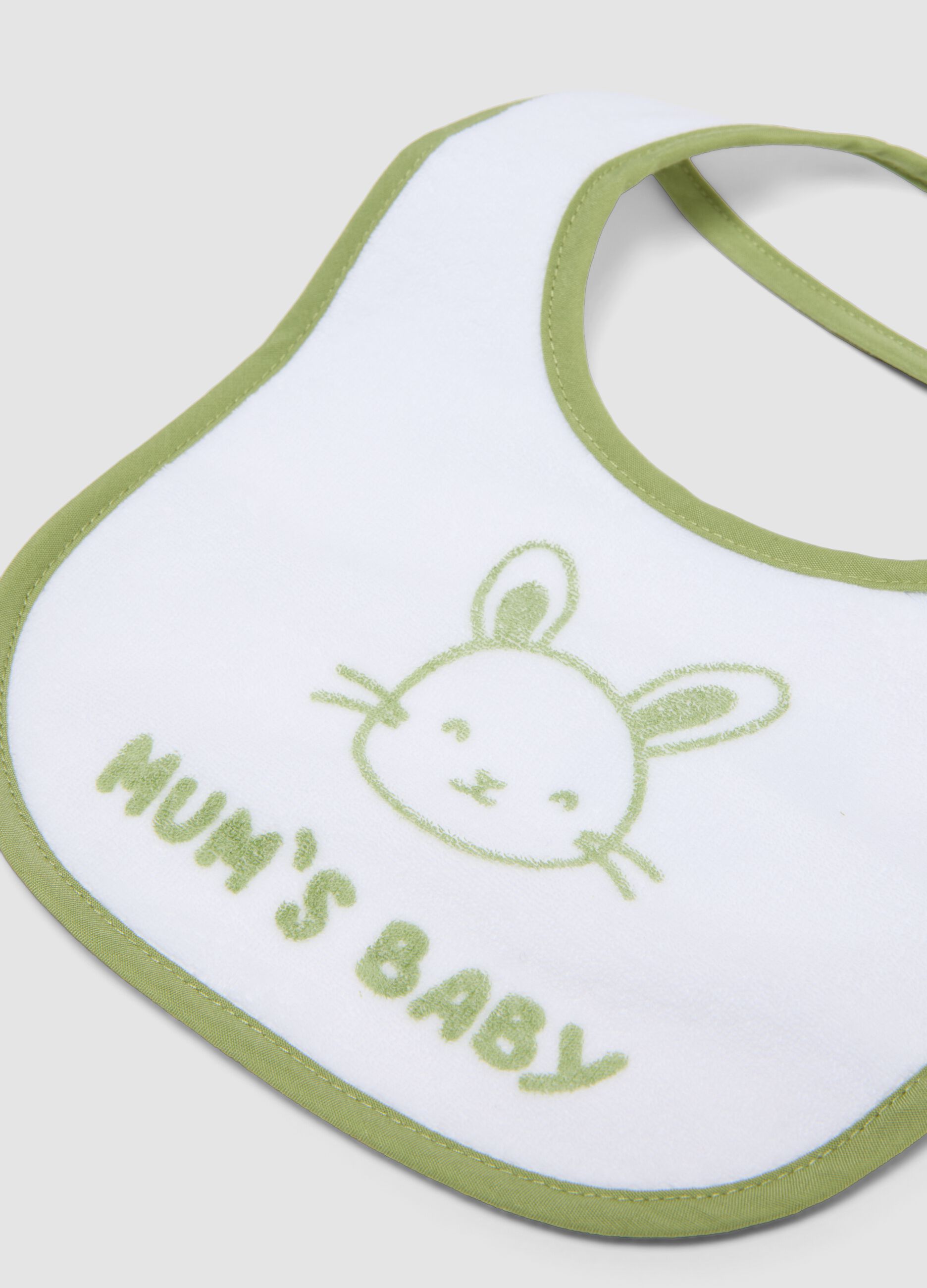 Pack of four multicolour organic cotton-blend baby bibs