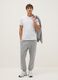 Regular Fit Grey Cotton Blend Jogger Trousers_0