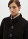 Black regular fit coat with buttons_3