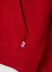 Red 100% cotton sweatshirt with oversized crew neck fit_5