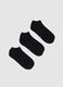 Pack of three black regular fit sports socks_0