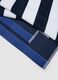 Blue striped pure cotton beach towel_2