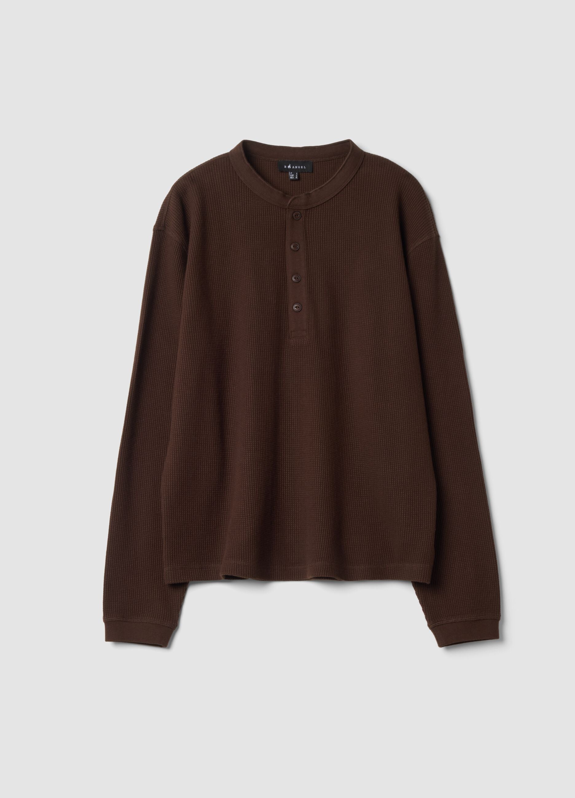 Light brown crew-neck pure cotton oversized jumper