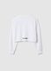 M&auml;dchen-Regular-Fit-Sweatshirt aus wei&szlig;er Baumwolle mit Herz_4