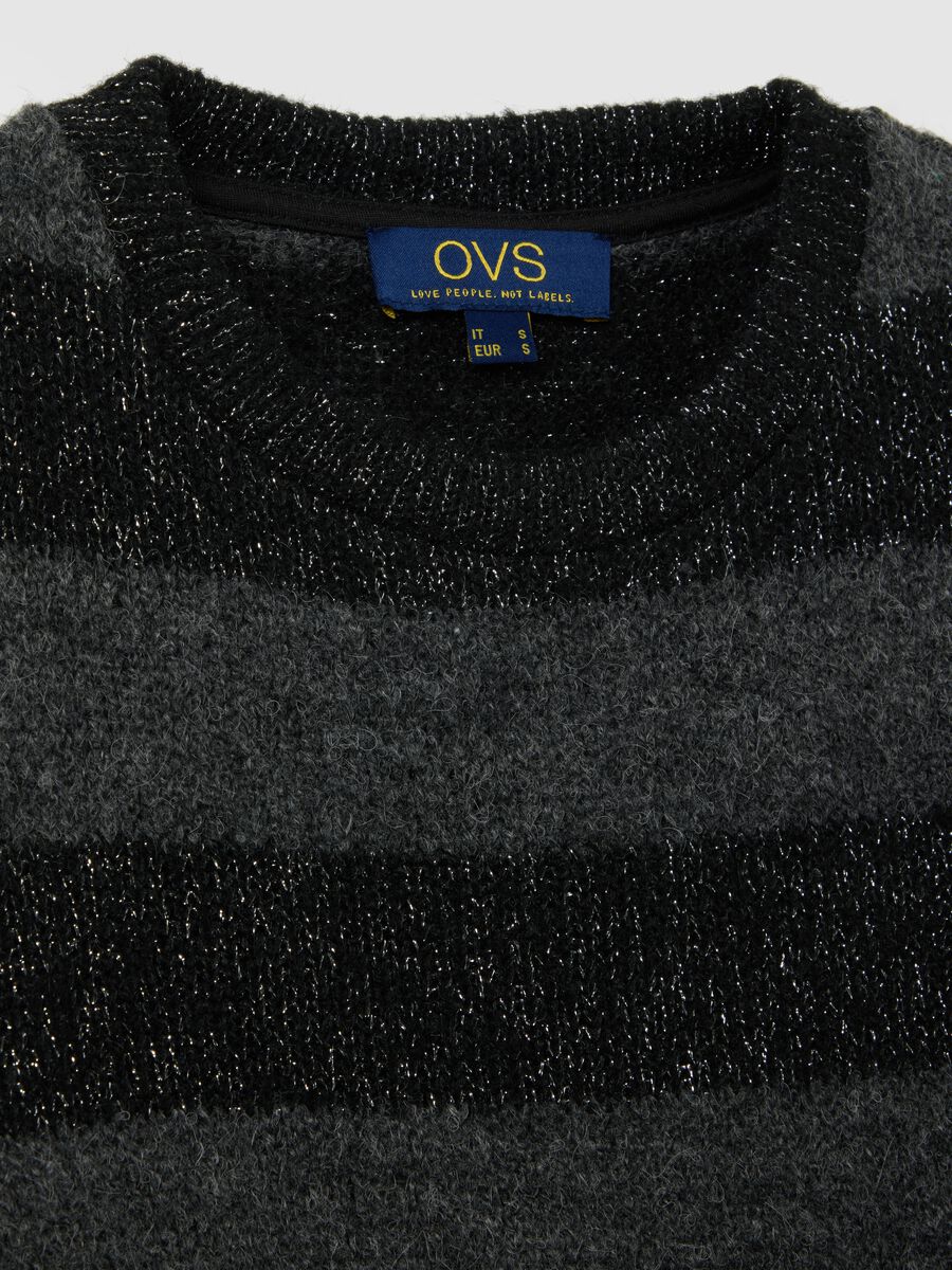 Multicolour striped long sleeve top regular fit_5