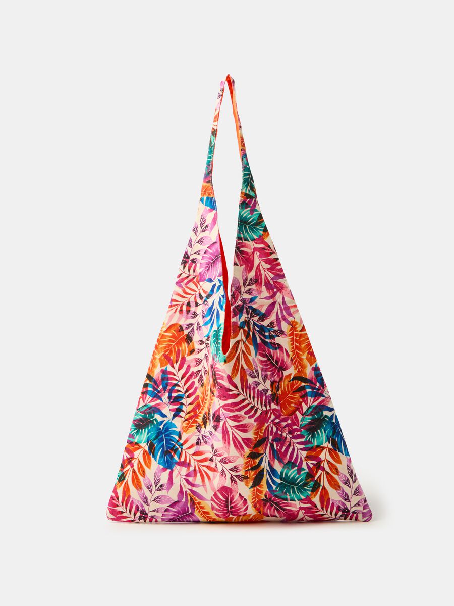 Shopping bag in canvas with print_0