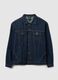 Blue denim pure cotton jacket with oversized fit_4