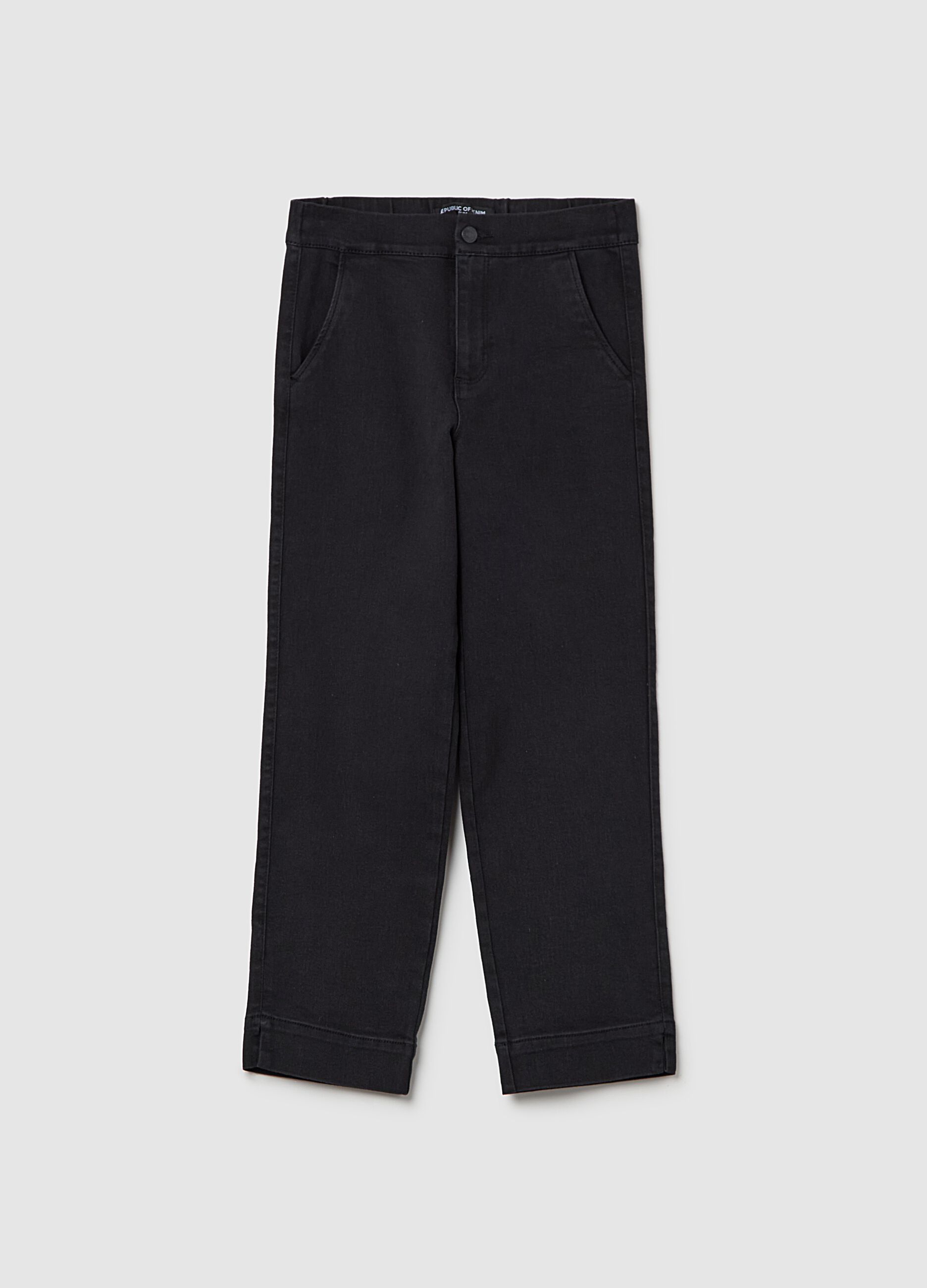 High-rise chino jeans