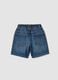 Blue denim cotton-blend boys&rsquo; shorts, regular fit_1