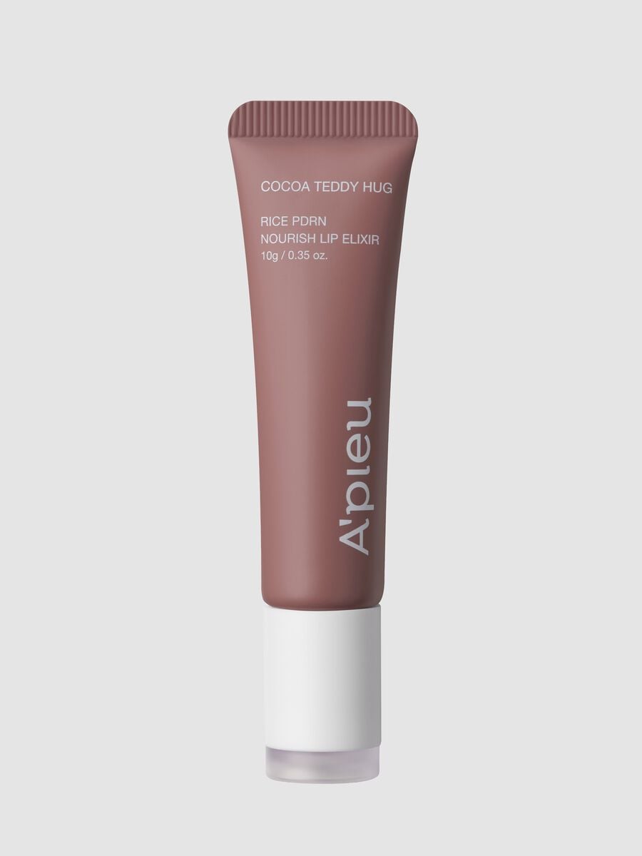 Rice PDRN Nourish Lip Elixir Cocoa Teddy Hug 10 g - Korean Make-up_0