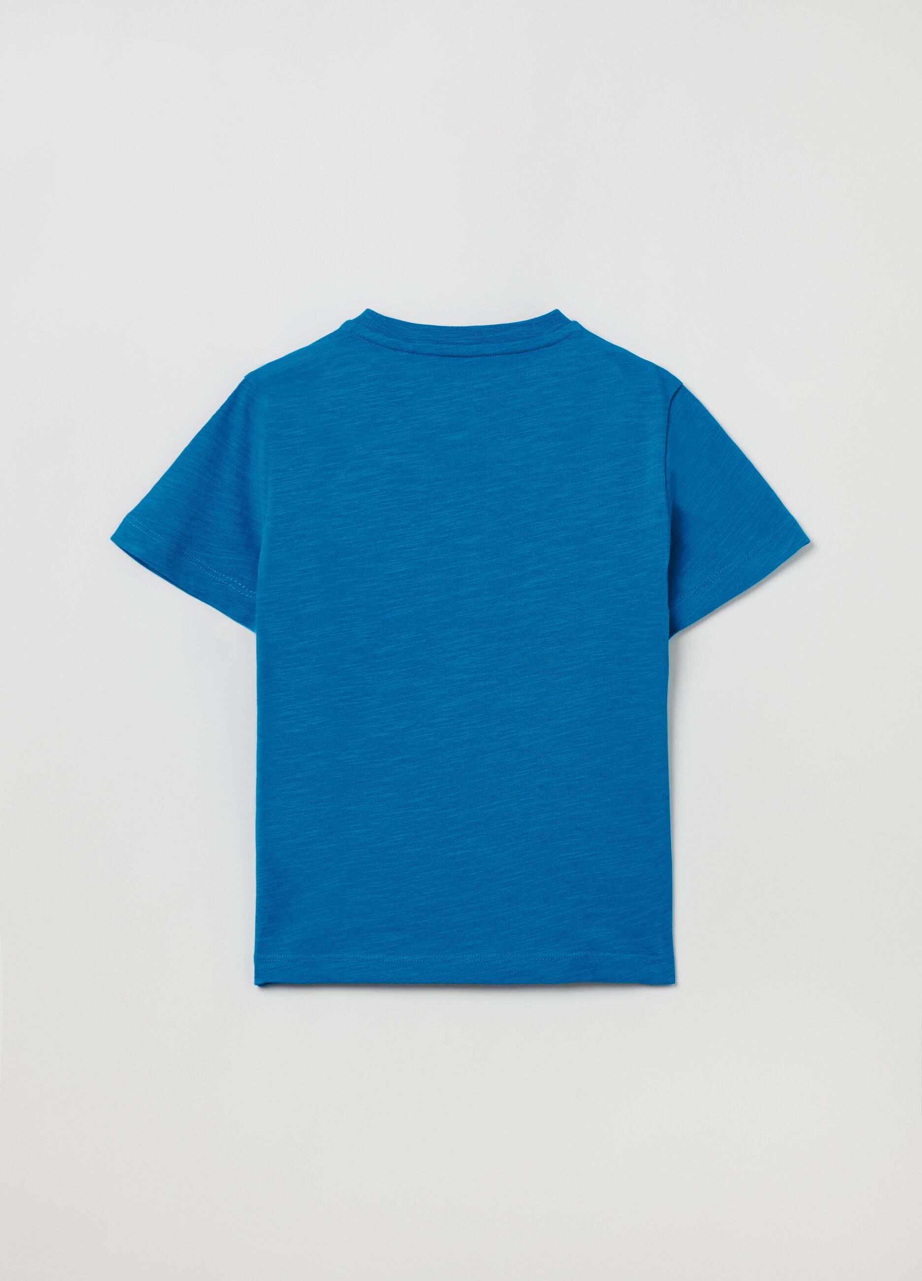 Cotton T-shirt with shark print