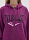 Sweat-shirt en m&eacute;lange de coton violet coupe regular_3