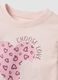 Pink and grey pure cotton jogging set with heart print for girls_2